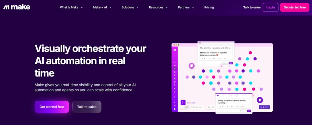 Make（旧Integromat）｜複雑なワークフローを構築できる